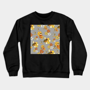 Active bees and honey Crewneck Sweatshirt